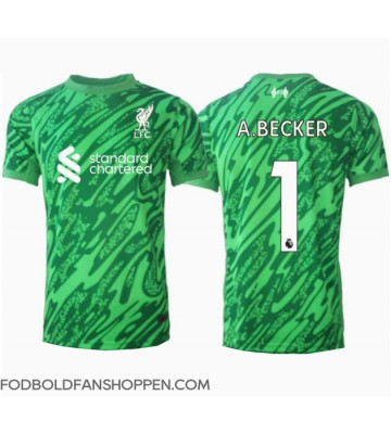 Liverpool Alisson Becker #1 Målmand Udebanetrøje 2024-25 Kortærmet
